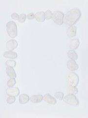 White stones frame