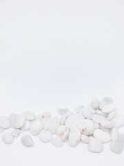 White pebbles