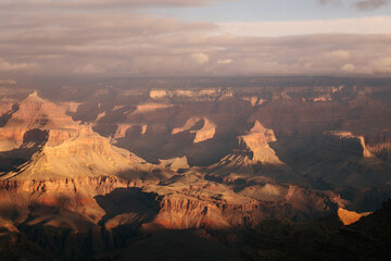 Looking Out Over the Grand Canyon at Sunrise
