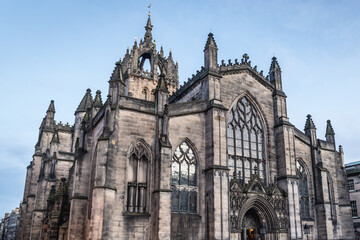 Cathedral of Saint Giles, so called High Kirk in Edinburgh city, Scotland
