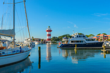 Fototapeta na wymiar Hilton Head Island, South Carolina, Harbour Town