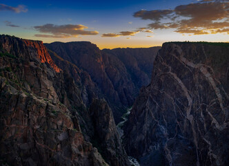Fototapeta premium sunset over Black Canyon