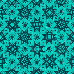 Seamless pattern with Star motifs in 2 colors