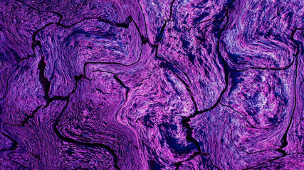 Texture with wavy decorative lines in purple, abstract background like space, earth on mars