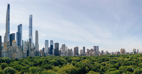 Usa, New York, New York City, Public park in financial district