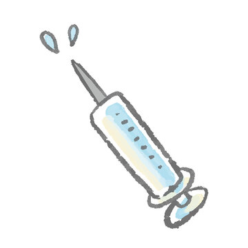 recommend clip art: 柔らかいタッチの注射器のイラスト