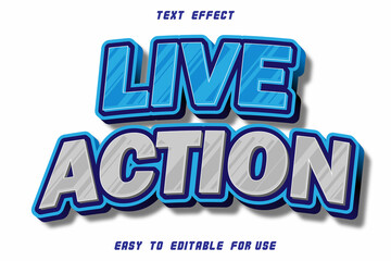 Live Action Editable Text Effect Emboss Modern Style