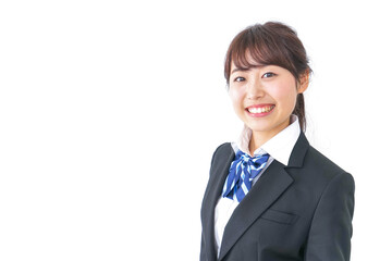 制服姿の高校生