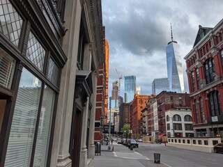 Fototapeta na wymiar Tribeca, Downtown New York - May 2021