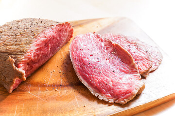 手作りのローストビーフ