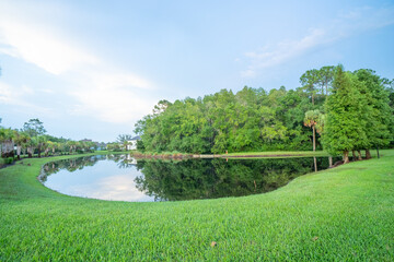 Beautiful sun set in summer of Florida	