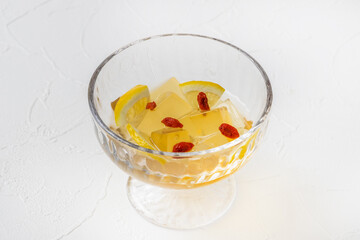 台湾スイーツ　オーギョーチ　Awkeotsung Jelly Taiwan cold sweets