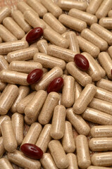 pile of pills/Milk Thistle/lycopene