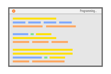 プログラミング　ベクターイラスト