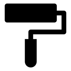 Paint roller icon on the white background.