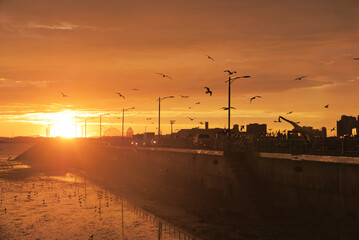 Sunset at Oido Beach, South of Korea