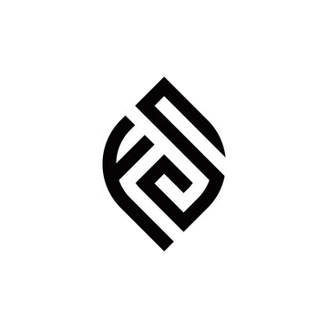 f s fs initial logo design vector template