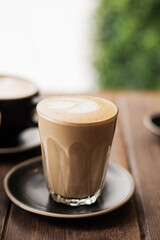 Coffee cup served on a table