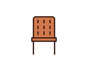 Chair line icon. Vector symbol in trendy flat style on white background. Office sing for design.