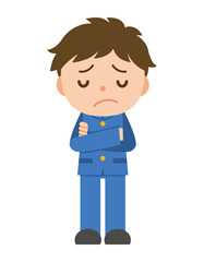 Fototapeta premium 困り顔の男子学生