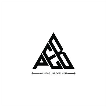 PEB letter logo creative design. PEB unique design