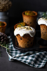 Set of Matcha Green tea Cup for serve with milk or tea and coffee, Selective focus.