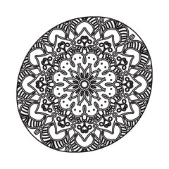 Texture Paper Cut Indian Mandala