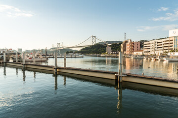 Fototapeta premium 関門橋のある風景
