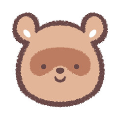 タヌキの顔アイコン