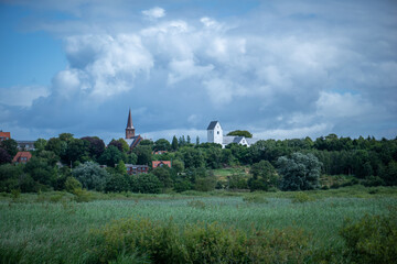 Church view Skive Ådal Denmark 