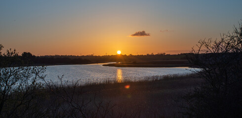 Sunset at Legind sø Mors Denmark © Karsten