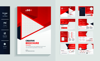 modern 16pages brochure design template
