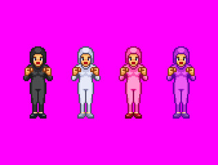 全身タイツ女性セット喜び