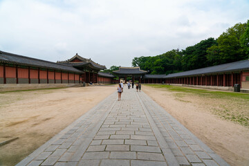 韓国のソウルの観光名所を旅行している風景 A scene from a trip to a tourist attraction in Seoul, South Korea.