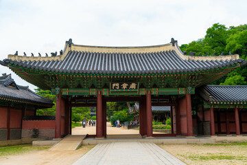 韓国のソウルの観光名所を旅行している風景 A scene from a trip to a tourist attraction in Seoul, South Korea.