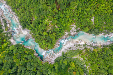 River soca from above