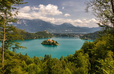 Bled in Slovenia in summer