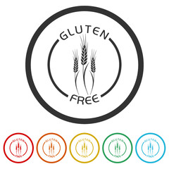 Gluten free badge ring icon