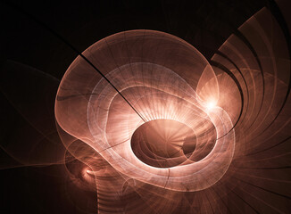 Fototapeta premium fractal on black