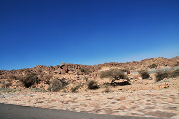 Nature of mountains of Asir region, Saudi Arabia