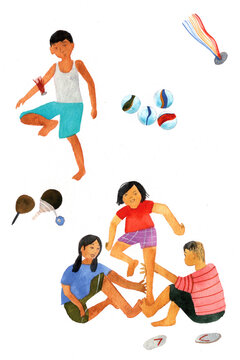 Filipino children streetgames