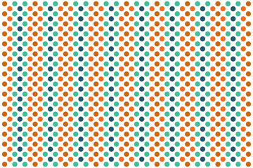 Seamless vector pattern with colorful polka dots.