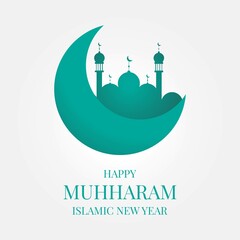 illustration vector graphic of islamic new year