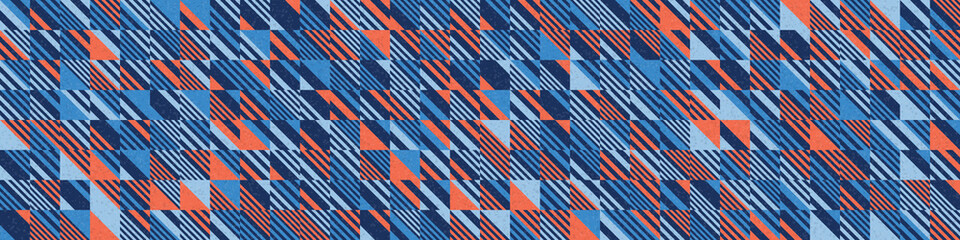 Fototapeta premium Abstract Geometric Pattern generative computational art illustration