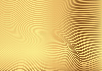 Colorful a fluid gold wave with wavy lines pattern background