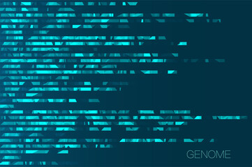 Obraz premium Big genomic data visualization