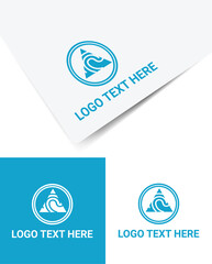 logo and fingerprint concept vector image