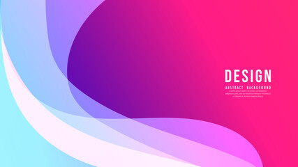 Abstract Colorful background, Multiple swaying curves on a purple-pink background. , Flat Modern design for presentation , illustration Vector EPS 10