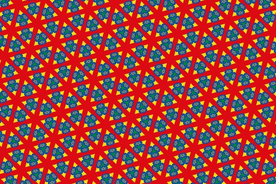 Simple geometric pattern in the colors of the national flag of Ethiopia