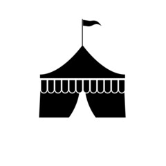 tent icon illustration on white background